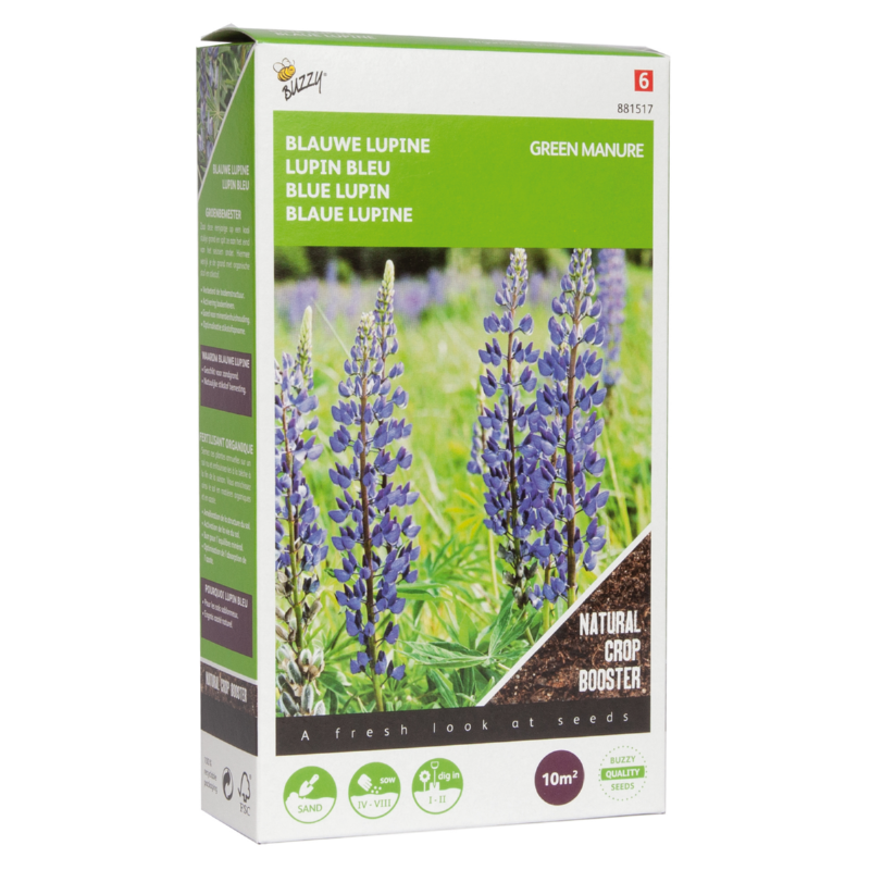 Lupine Bittere Blauwe Groenbemester 10M², 100g