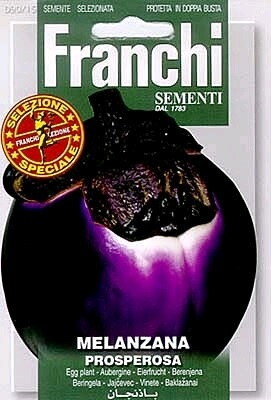 Franchi Aubergine Zaden Melanzana Prosperosa