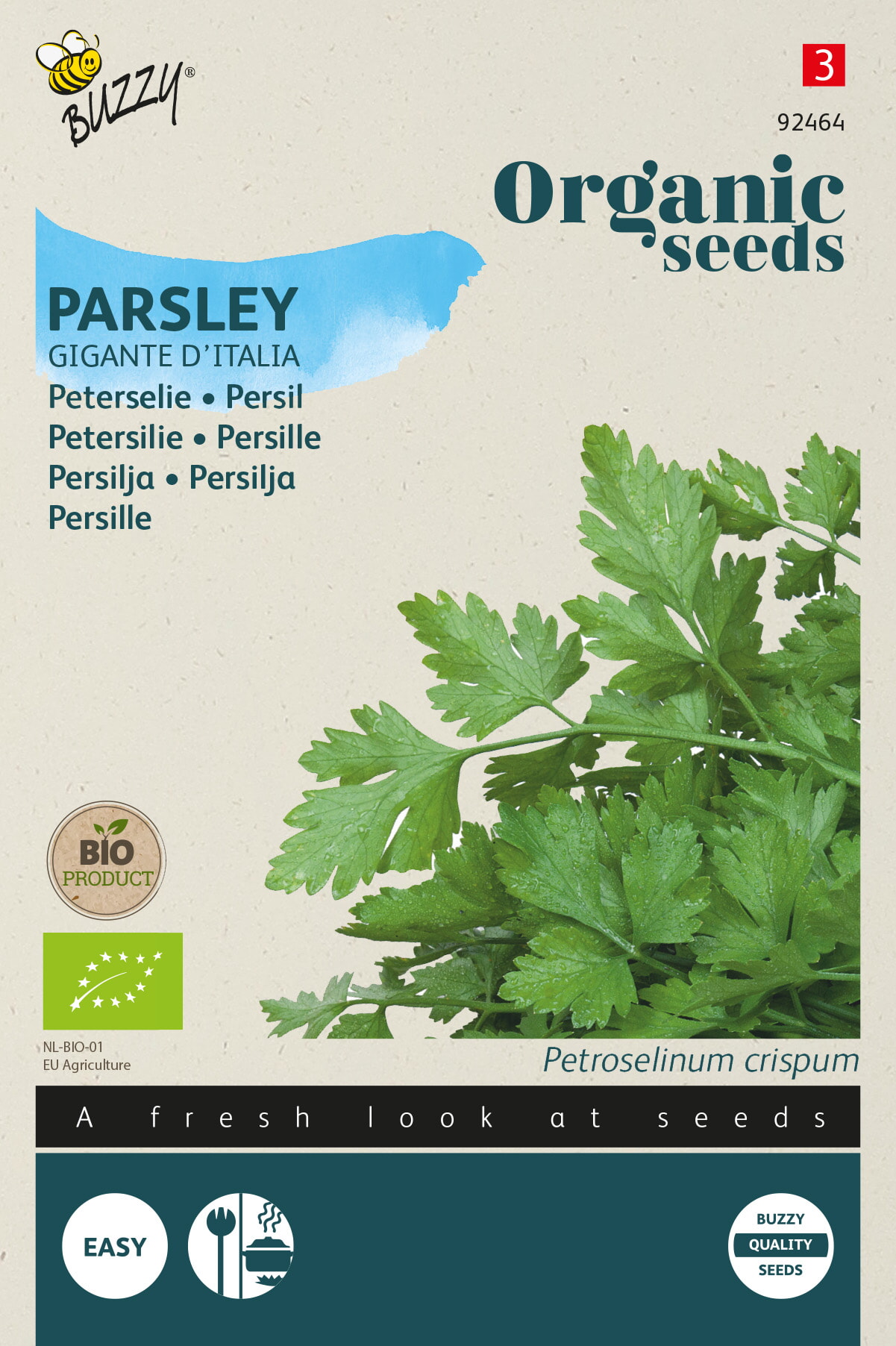 Buzzy Biologische Peterselie Zaden Gigante D Italia