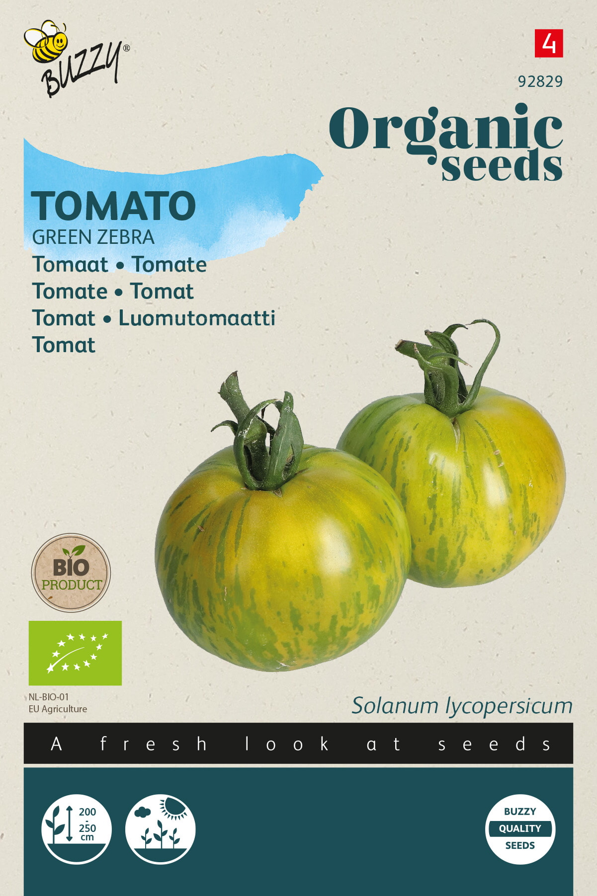 Buzzy Biologische Tomaat Zaden Green Zebra