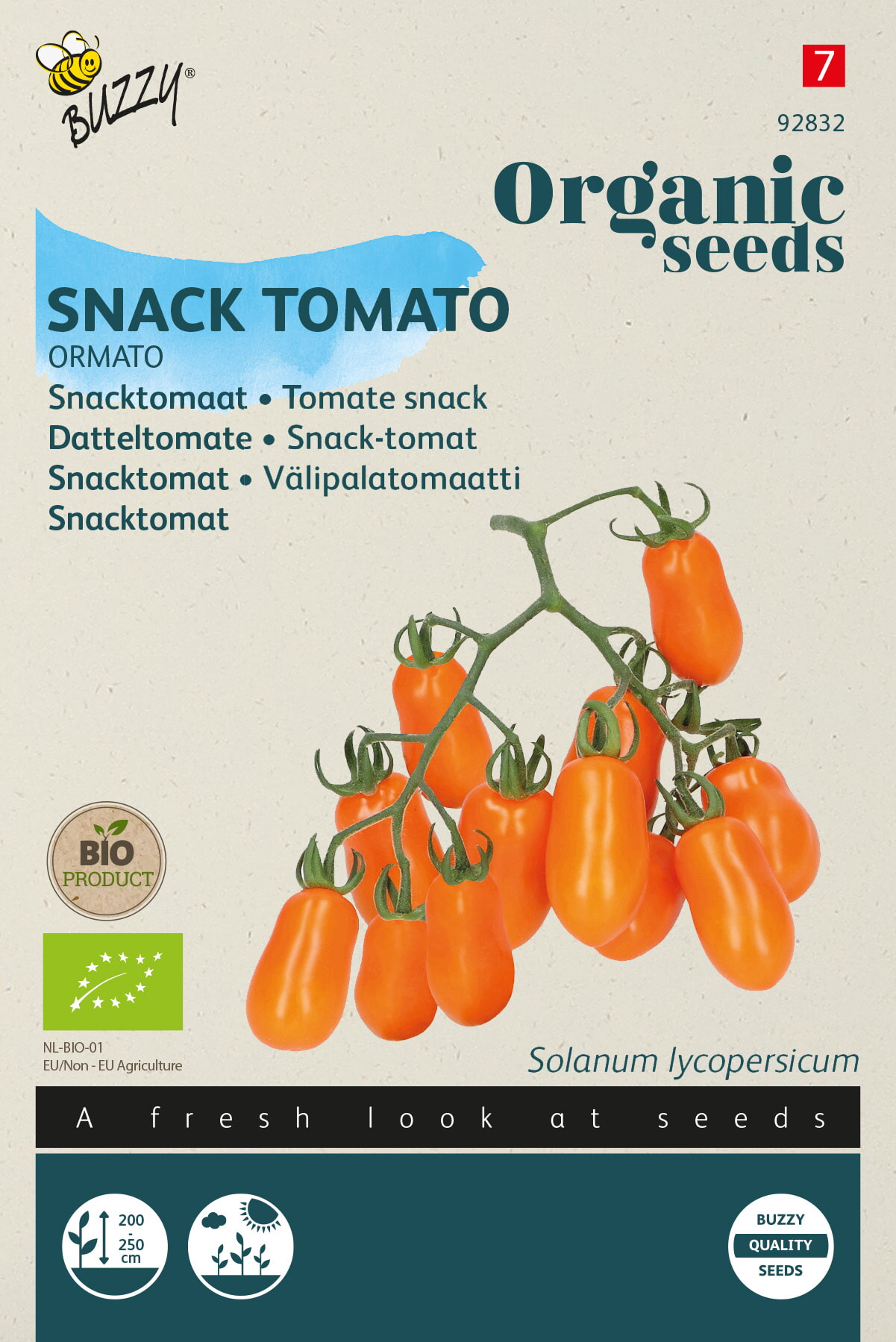 Buzzy Biologische Snacktomaat Zaden Ormato
