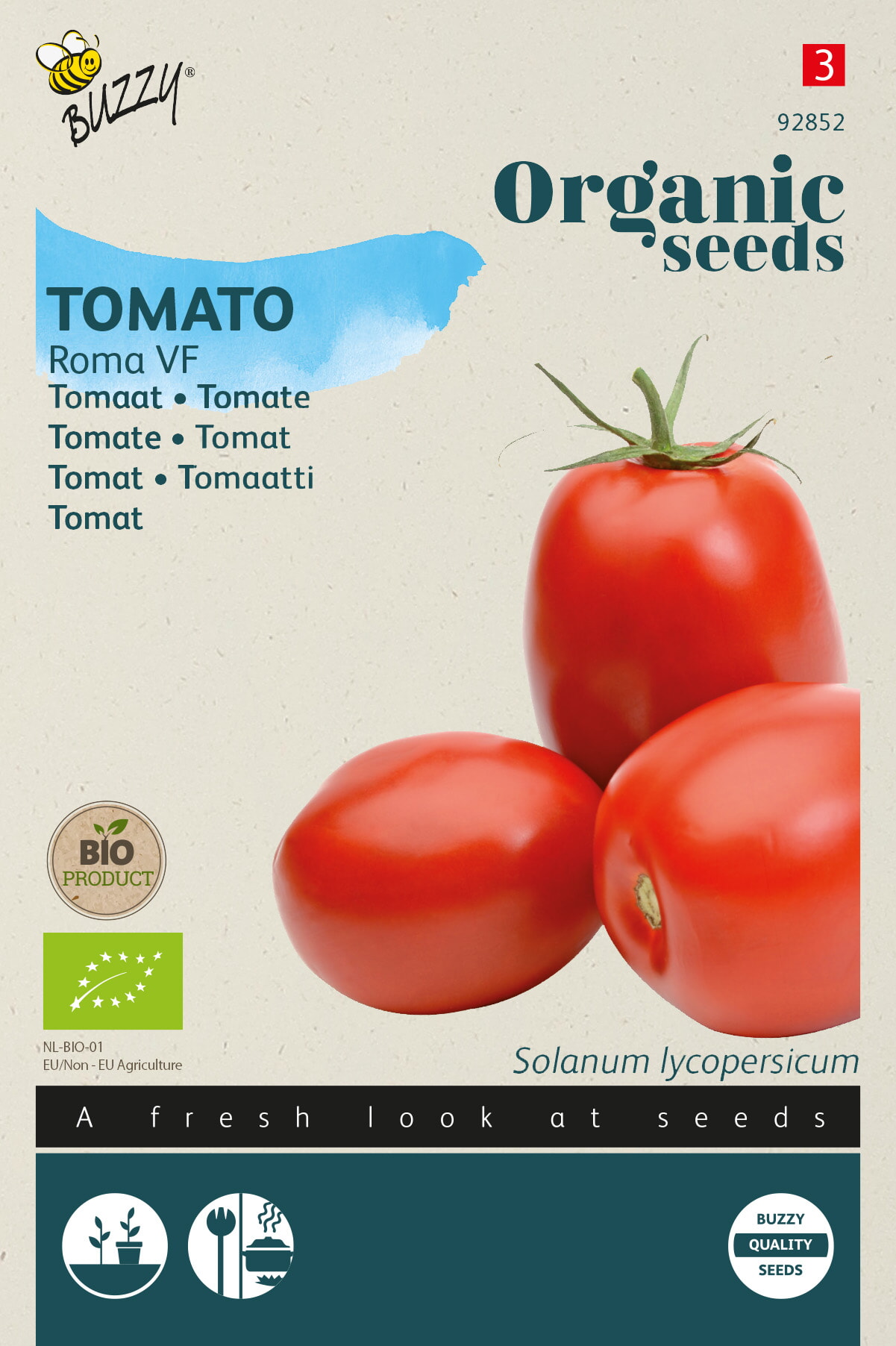 Buzzy Biologische Tomaat Zaden Roma VF
