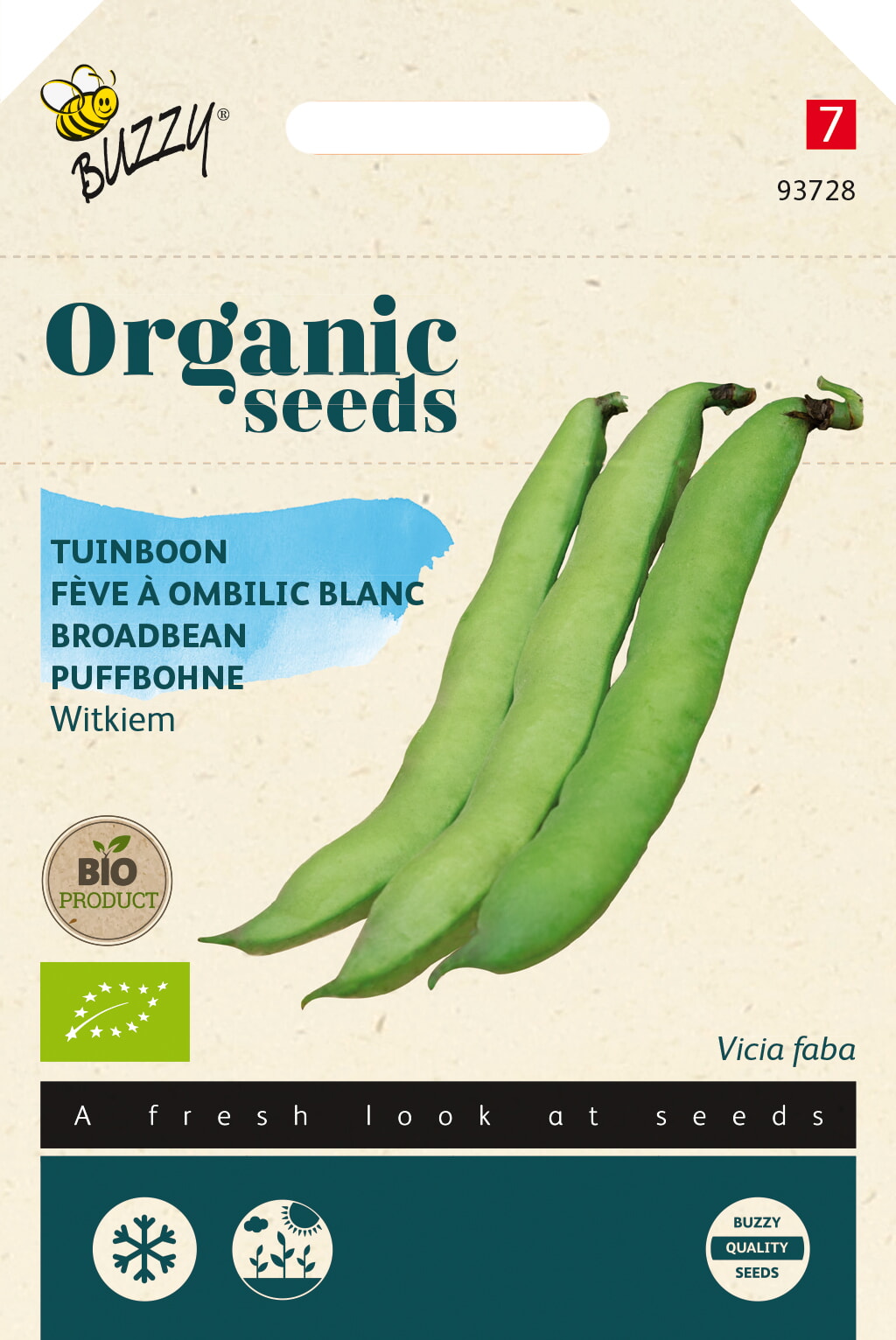 Buzzy Biologische Tuinboon Zaden Witkiem 50g