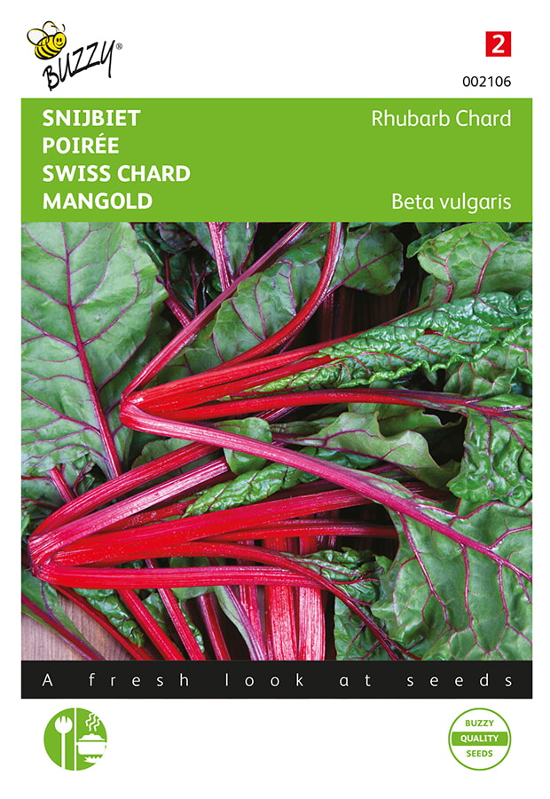 Buzzy Snijbiet Zaden Rhubarb Chard