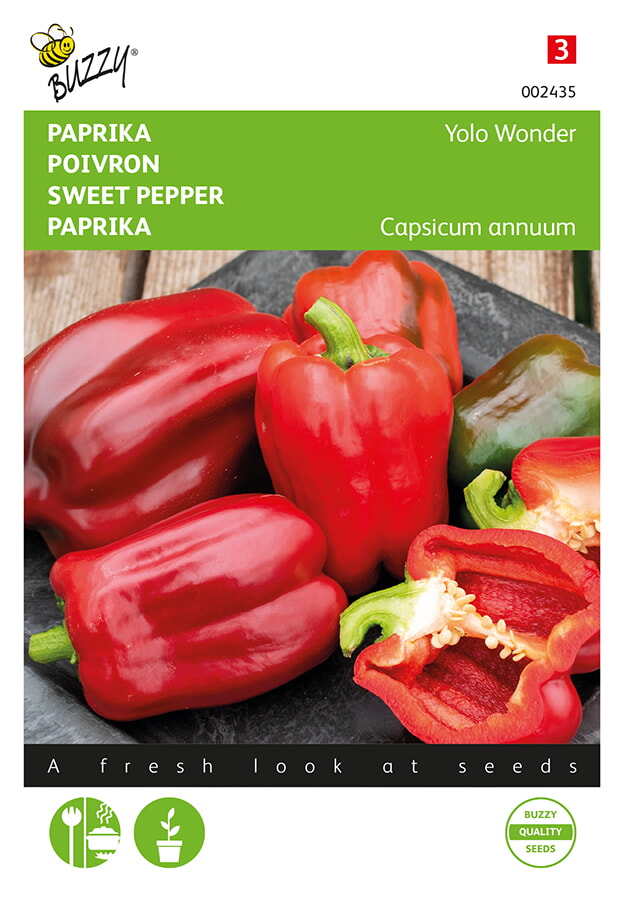 Buzzy Paprika Zaden Yolo Wonder