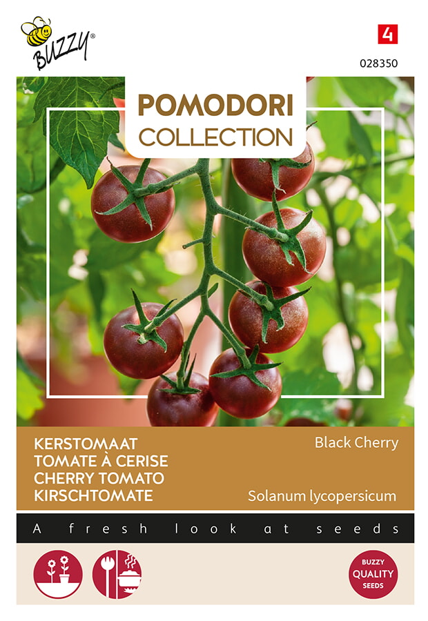 Buzzy Pomodori Kerstomaat Zaden Black Cherry