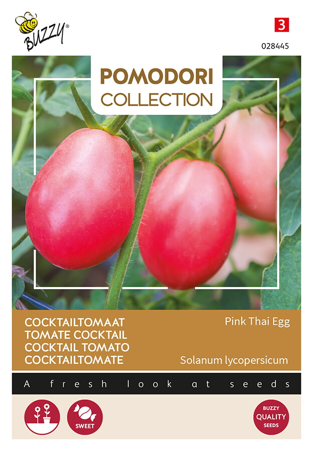 Buzzy Pomodori Cocktailtomaat Zaden Pink Thai Egg
