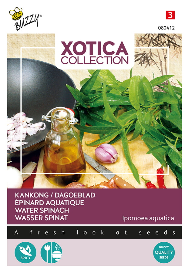 Buzzy Xotica Dagoeblad Kangkong Zaden