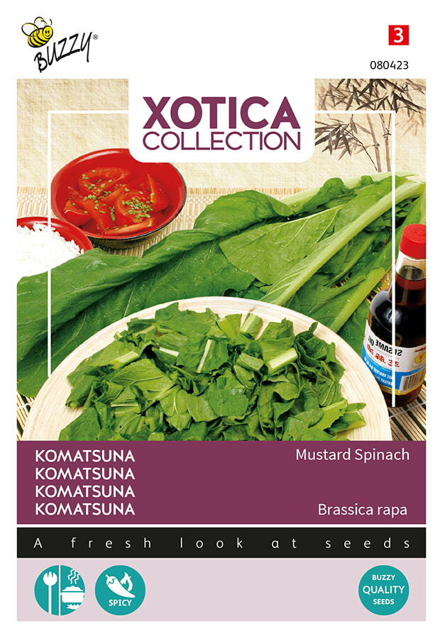 Buzzy Xotica Komatsuna Zaden Mustard Spinach