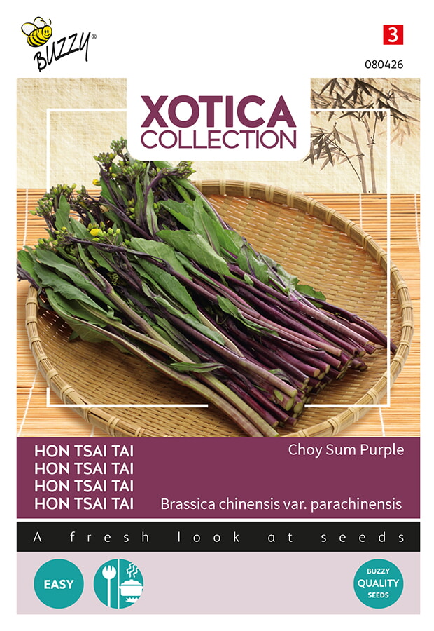Buzzy Xotica Hon Tsai Tai Zaden Choy Sum Purple