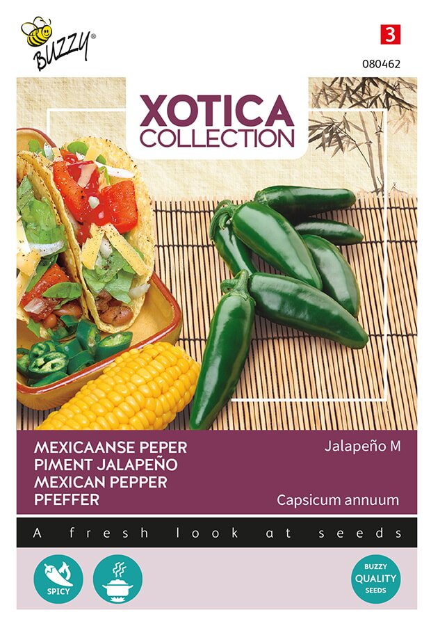Buzzy Xotica Peper Zaden Jalapeño